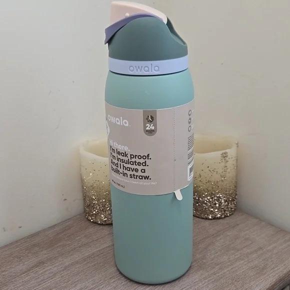 ⭐️ NEW Owala FreeSip Misty Meadow 40 Oz Stainless Steel Water Bottle - Picture 5 of 13